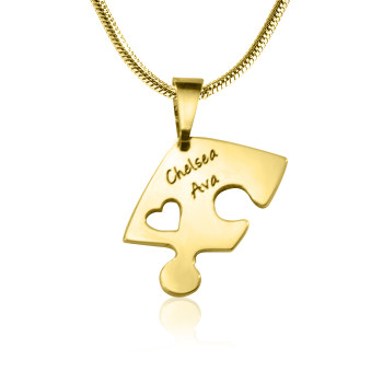 Personalised Triple Heart Puzzle - Three Personalised Necklaces Personalised Triple Heart Puzzle - Three Personalised Necklaces