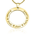 Circle of Trust Necklace Product View Circle of Trust Necklace product view in gold-plated finish