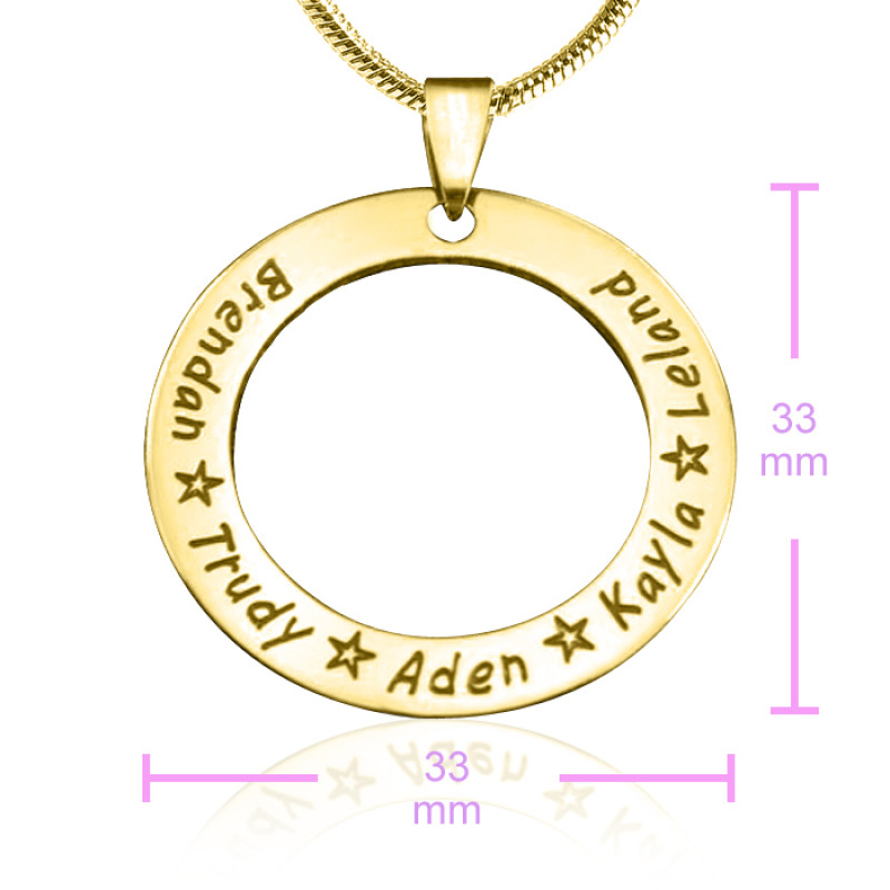 Circle of Trust Necklace Size Reference Circle of Trust Necklace size reference image