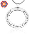 Personalised Circle of Trust Necklace Personalised Circle of Trust Necklace in a silver-coloured finish