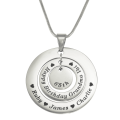 Circles of Love Necklace Material Options Circles of Love necklace shown in material options