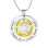 Personalised Circles of Love Necklace Tree - TWO TONE - Gold Silver