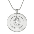 Personalised Circles of Love Tree Necklace - Silver Personalised Circles of Love Tree Necklace in silver