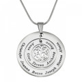 Personalised Circles of Love Tree Necklace - Silver Personalised Circles of Love Tree Necklace in silver