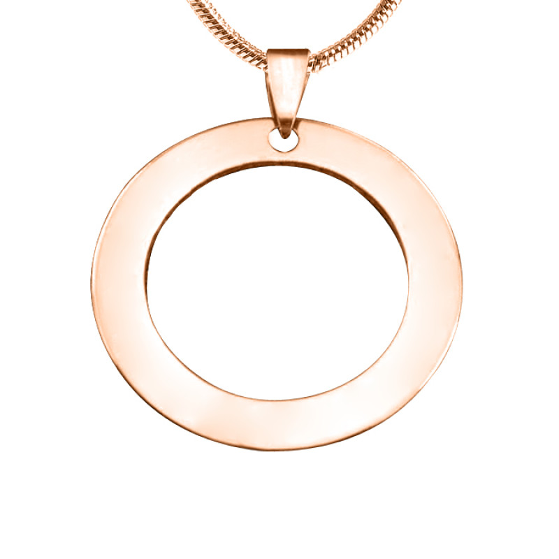 Personalised Circle of Trust Necklace in rose gold