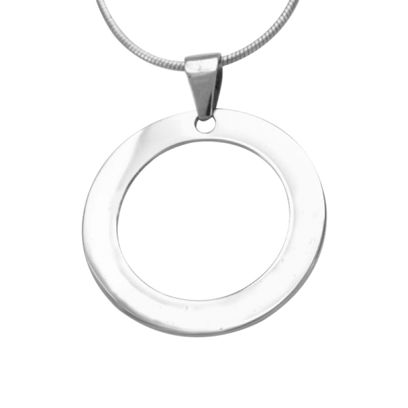 Circle of Trust Necklace in Silver Personalised Circle of Trust Necklace in silver