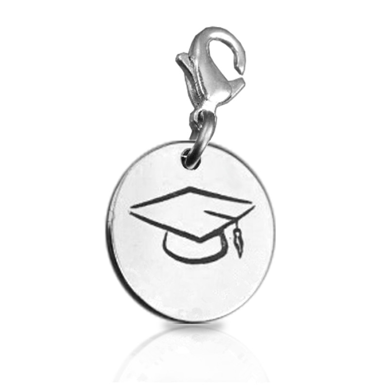 Personalised graduation charm jewellery