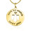 Personalised Guardian Angel Necklace 2 - 18ct Gold Plated