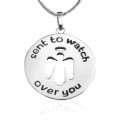 Personalised Guardian Angel Necklace 2 pendant