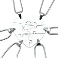 Personalised Hexa Heart Puzzle Necklace Personalised Hexa Heart Puzzle Necklace with six connecting pendants