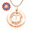 Personalised Infinity Dome Necklace - 18ct Rose Gold Plated
