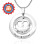 Personalised Infinity Dome Necklace - Sterling Silver