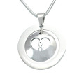 Personalised Infinity Dome Necklace in silver