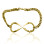 Personalised Infinity Name Bracelet/Anklet - 18ct Gold Plated