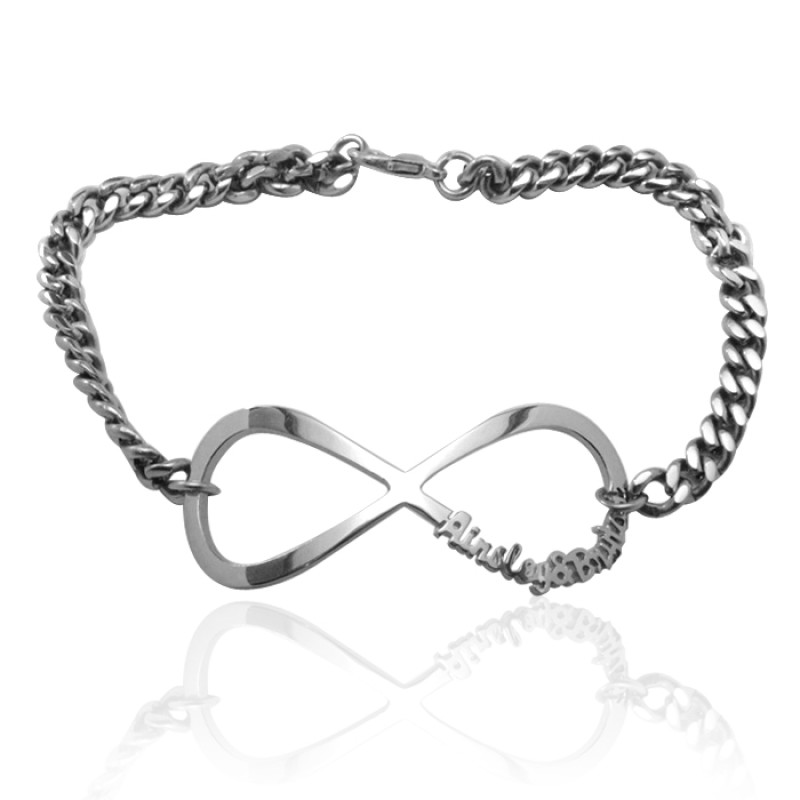 Personalised Infinity Name Bracelet/Anklet Personalised infinity name bracelet or anklet in sterling silver