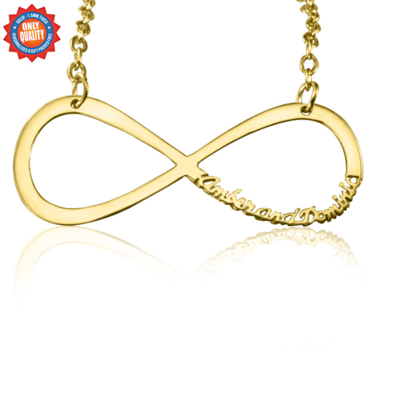 Personalised Classic Infinity Name Necklace Personalised classic infinity name necklace