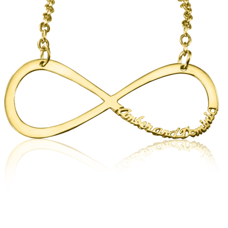 Personalised Classic Infinity Name Necklace Personalised classic infinity name necklace