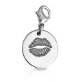 Personalised Kiss Charm by Neatie Personalised Kiss Charm handcrafted to order