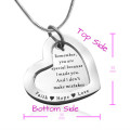 Love Forever Heart Pendant Size Love Forever heart pendant size reference