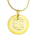 Personalised My Family Tree Necklace – Gold Plated Personalised My Family Tree Necklace in gold plated finish