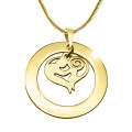 Mother's Love Necklace Gold Finish Personalised Mother's Love necklace in gold finish