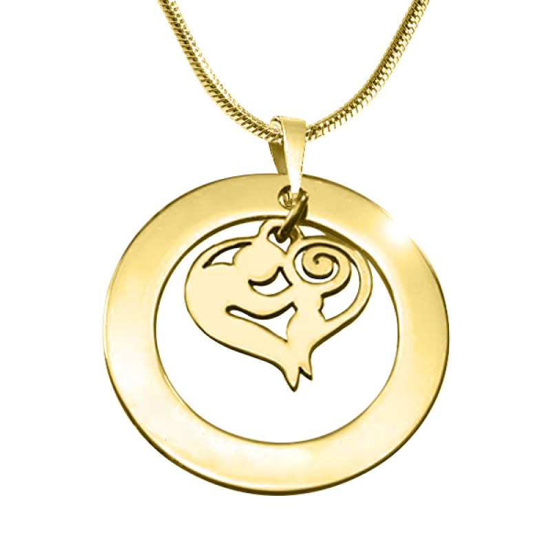 Mother's Love Necklace Gold Finish Personalised Mother's Love necklace in gold finish