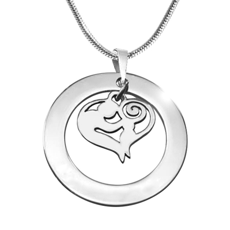Mother’s Love Necklace in Sterling Silver Sterling silver personalised Mother’s Love Necklace