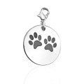 Personalised Paw Prints Charm jewellery
