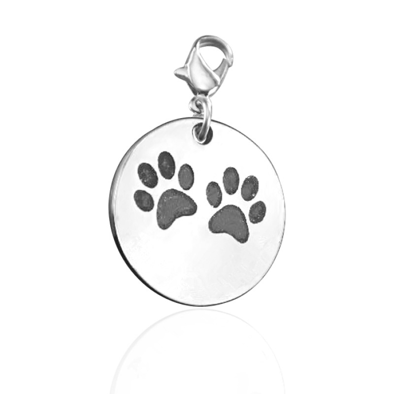 Personalised Paw Prints Charm jewellery