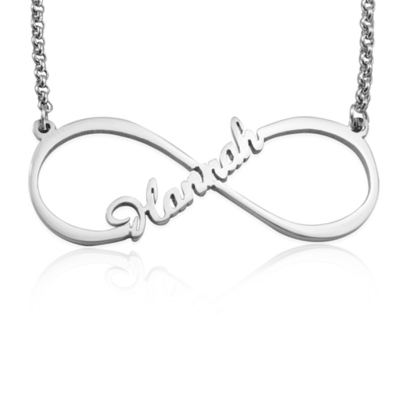 Personalised Single Infinity Name Necklace Personalised single infinity name necklace