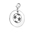 Personalised soccer ball charm jewellery