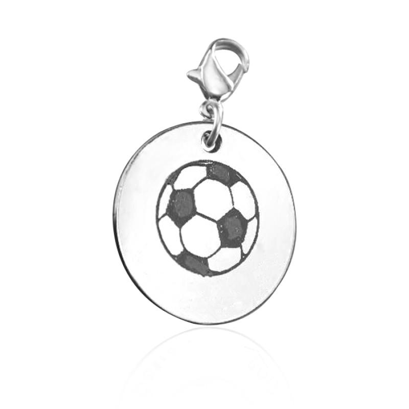 Personalised soccer ball charm jewellery