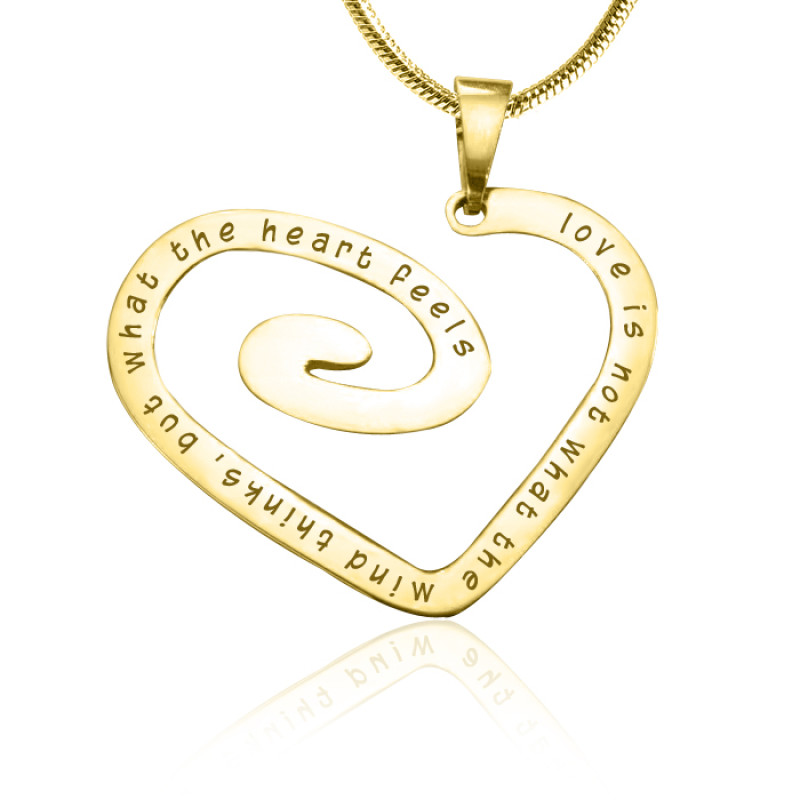 Personalised Love Heart Necklace Personalised Love Heart Necklace product image