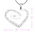 Ohana Love Heart Necklace Size View Ohana love heart necklace size view