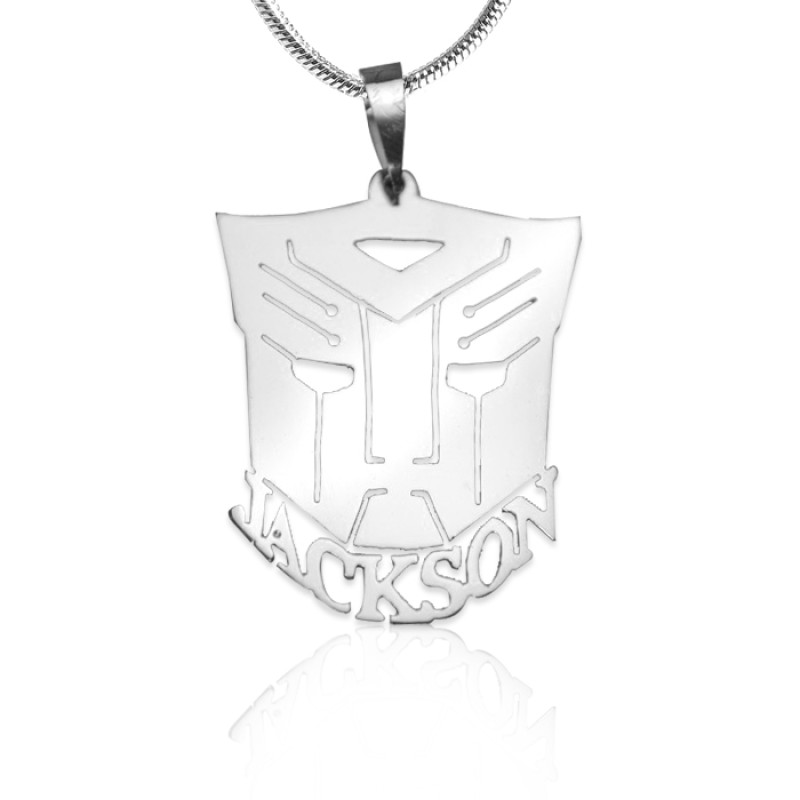 Personalised Transformer Name Necklace - Sterling Silver Personalised Transformer name necklace in silver