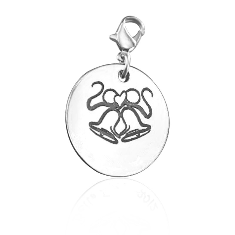Personalised Wedding Bells Charm Personalised wedding bells charm