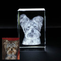Dog Photo Engraved Crystal Crystal with dog photo engraving