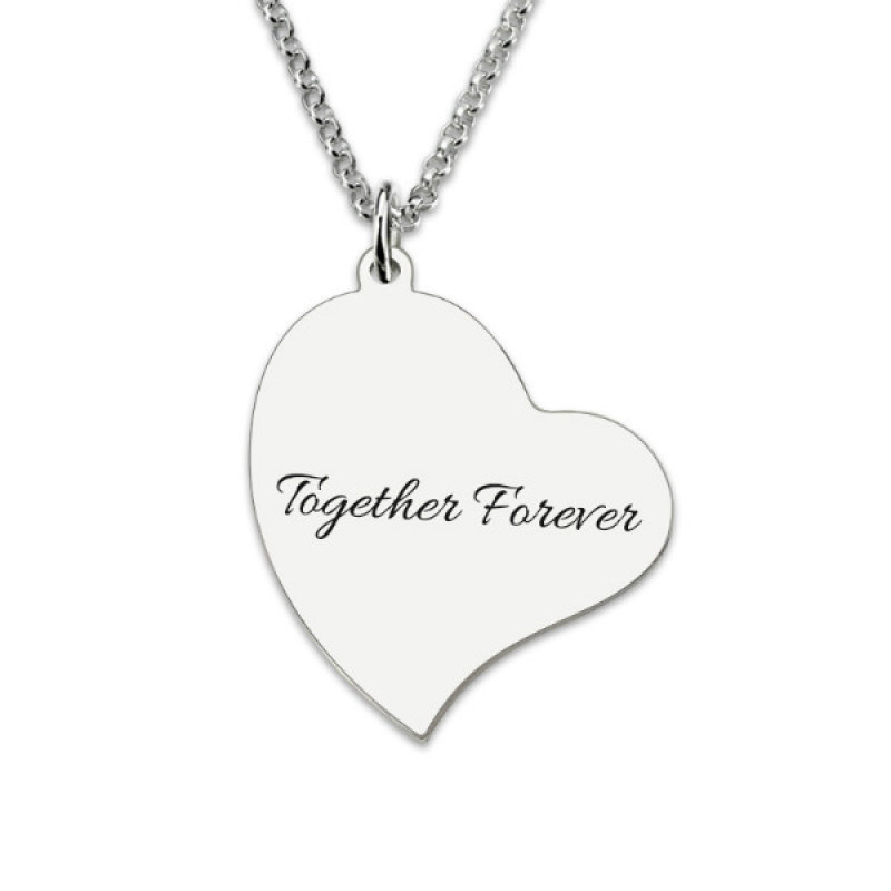Heart-Shaped Engraved Photo Necklace Heart-shaped engraved photo necklace pendant