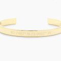 Coordinate cuff bracelet bangle with engraved coordinates