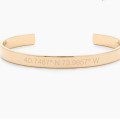 Coordinate cuff bracelet bangle with engraved coordinates