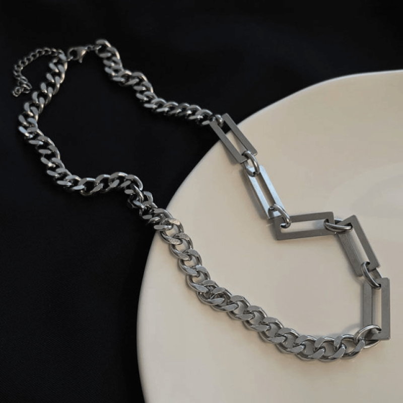 Adjustable Link Cuban Chain Necklace Adjustable link Cuban chain necklace with an extended chain