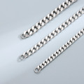 Sterling silver Cuban link chain necklace