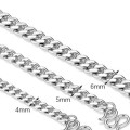 Sterling silver Cuban link chain necklace