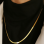Gold Flat Snake Chain Necklace, Gold Fill Sterling Silver Choker