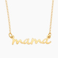 Personalised Mama nameplate necklace