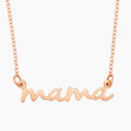 Personalised Mama nameplate necklace