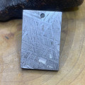 Silver tipped meteorite necklace product image