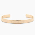 Roman numeral cuff bracelet bangle with personalised date engraving