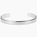 Roman numeral cuff bracelet bangle with personalised date engraving