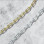 U Shape Chunky Link Chain Silver & Gold Hardware Necklace